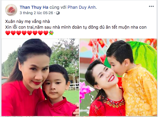 Thân Thuý Hà, sang mỹ sinh con, sao việt